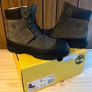 Brand New Timberlands-Dark Green and Black BeeLine rubber toe and sole.